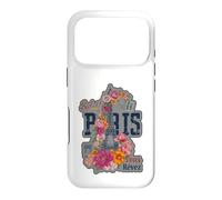 Paris France Eiffel Tower Floral Graphic Design Salut Vous Case for iPhone 17 Pro