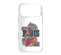Paris France Eiffel Tower Floral Graphic Design Salut Vous Case for iPhone 17 Pro Max