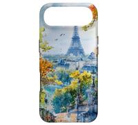 Paris France Eiffel Tower from Distant Hill Watercolor Case for iPhone Air