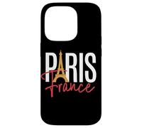 Paris France Eiffel Tower Script Case for iPhone 14 Pro