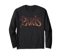 Paris France Eiffel Tower Skyline European Travel Long Sleeve T-Shirt