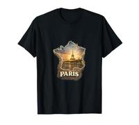 Paris France Eiffel Tower Vintage Travel T-Shirt