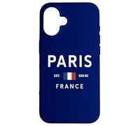 Paris France Est. 259 BC French Flag Souvenir Case for iPhone 16