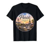 Paris France Europe Eifel Tower Honeymoon Value Graphic T-Shirt