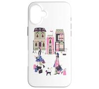 Paris France Fashion Shopping Retro Travel Souvenir Case for iPhone 16 Plus