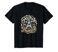 Paris France Holiday Eiffel Tower French Heritage Kids T-Shirt