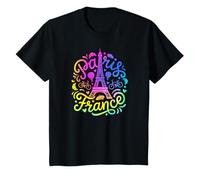 Paris France Holiday Kids Eiffel Tower French Heritage T-Shirt