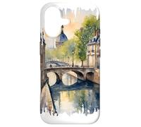 Paris France Painting Watercolor Art Vintage Travel Case for iPhone 17