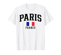 Paris France Value Graphic T-Shirt, Men, White, L