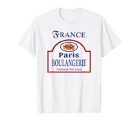 Paris France Vintage Artisan Bread Bakery Sign Design Value Graphic T-Shirt