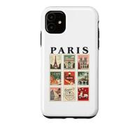 Paris France Vintage Travel Collage French Landmarks Lovers Case for iPhone 11
