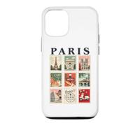 Paris France Vintage Travel Collage French Landmarks Lovers Case for iPhone 12/12 Pro