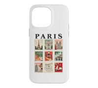 Paris France Vintage Travel Collage French Landmarks Lovers Case for iPhone 14 Pro Max