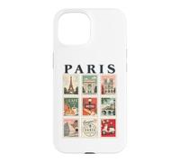 Paris France Vintage Travel Collage French Landmarks Lovers Case for iPhone 15