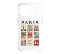 Paris France Vintage Travel Collage French Landmarks Lovers Case for iPhone 16 Pro