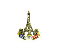 Paris Fridge Magnet 3D Metal Fridge Magnet Diamond-Studded Eiffel Tower Paris France Souvenir Gift Decor Refrigerator Magnets, Metal & Resin, 9.1×7.1cm