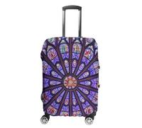 Paris Glass Windows Luggage Cover for Suitcase Protector Washable XL