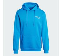 adidas Originals Mens Paris Graphic Hoodie - Blue Cotton - Size Medium