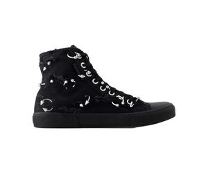 Paris High Top Trainers - Canvas - Black - female - Balenciaga - Sneakers - Black - 2 UK - Shoes 2 UK