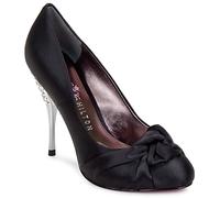 Paris Hilton Heels SPELLED SATIN in Black 4