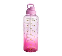 Paris Hilton Motivational Drinking Bottle, Purple with Hearts, Lilac Ombre
