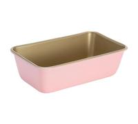 Paris Hilton Nonstick Carbon Steel Bakeware Collection, 9-Inch x 5-Inch Loaf Pan, Dishwasher Safe, Made Without PFOA and PFAS, Pink Champagne Two-Tone