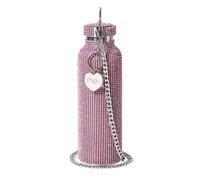 Paris Hilton Pink Glitter Water Bottle 750ml, Stainless Steel Body
