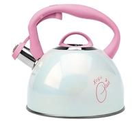 Paris Hilton Stainless Steel Signature Teapot 2L, Cool Touch Handle & Whistle Pourer, Stove or Hob Tea Pot, Perfect for Everyday Use, Elegant & Safe Serving, Quick Heating, 24x21.5cm, Pink