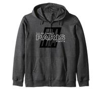 Paris Île-de-France - Paris France Performance Zip Hoodie