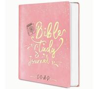PARIS IN RAIN S.O.A.P. Bible Study Journal: Prayer & Church Notes Journal, 180-Day Spiritual Journey, Daily Devotional & Note-Taking Kit - Perfect Faith-Based Gift for Men & Women (Rose Pink)