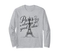 Paris is Always a Good Idea with Heart Long Sleeve T-Shirt