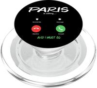 Paris Is Calling And I Must Go France Traveling PopSockets PopGrip for MagSafe