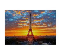 Paris Jigsaw Puzzles for Adults 1000 Piece Jigsaw Puzzles for Adults Sunset 75x50cm, Classic Educational Games Decompression, Challenging Game for Families Beautiful Home Wall Decor Gifts for Men J-17