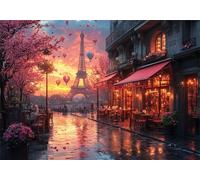 Paris Jigsaw Puzzles for Adults 200 Piece Impossible Puzzle for Adults IQ Game Games Challenging Night Jigsaws 200 Pieces Toy for Women Men Gifts Home Beautiful Decoration Personalised P-891