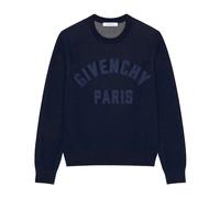 Paris Knit Jumper - male - Givenchy - Round-neck Knitwear - Blue - M - Knitwear M