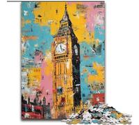 Paris London Jigsaw Puzzles for Teenagers 1000 Piece, Suitable for Ages 14 And Up Family Fun It Is Ideal As A Gift for The Whole Family (50x75cm)