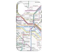 Paris Metro Map Vintage Case for iPhone 16