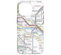 Paris Metro Map Vintage Case for iPhone 16 Pro