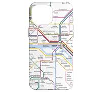 Paris Metro Map Vintage Case for iPhone 16 Pro Max