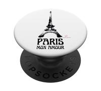 Paris Mon Amour Eiffel Tower Art Brush PopSockets Adhesive PopGrip