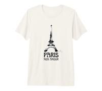 Paris Mon Amour Eiffel Tower Art Brush Premium T-Shirt