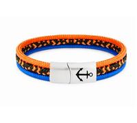 Paris Montana The Original Tidewisp Unisex Sailing Rope Bracelet with Stainless Steel Safety Magnetic Clasp and Anchor Engraving, Multi-Strand Design, Paracord, 8 mm Diameter, Handmade, 19 cm - 24 cm