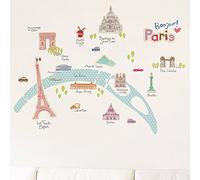 Paris Monuments Wall Sticker