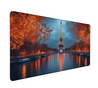 Paris Mouse Pad Large 1200x600mm, Eiffel Tower Gaming Mouse Pad Waterproof Desk Mat with 3MM Stitched Edges, Non-Slip Rubber Base Mousepad Computer Accessories for Gaming, Office, Gifts -lsy260333