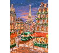 Paris Night 500 Piece Jigsaw Puzzles for Adults Parisian Street Eiffel Tower Jigsaws for Adults 500 Pieces Puzzle