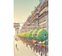 Paris Notebook | Champs Elysees Edition | Size A5 (12.7 x 20.32 cm / 5 x 8 in), 121 pages, cream paper, no lines | Travel notebook, journal, diary, souvenirs, Paris gift
