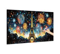 Paris Paint by Numbers for Adults Beginner, DIY Adult Paint by Numbers Dream, Painting by Number on Canvas, Oil Painting Arts and Crafts for Room Decor, Gifts for Women, Without Frame 160x70cm V-2