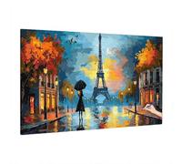 Paris Paint by Numbers Kits, Large Paint by Numbers for Adults Autumn 160x70cm, DIY Adult Crafts for Beginner, Canvas Oil Painting Kit for Kids, Hobbies for Adults Women, Room Decor, Autumn Decor S-78