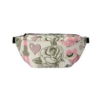 Paris Pattern Bumbag Waist Pack for Men Women, Sling Bags Crossbody Bag for Outdoors, Sport, Hiking, Travel