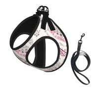 Paris Pink Eiffel Tower Small Pet Towing Vest, Adjustable Straps, Easy to Walk, Soft and Breathable Straps, Suitable for Small Dogs and Cats, Etc